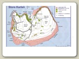 Från Norderhamn promenerade vi utefter stranden åt väster, sedan upp på platån där i en slinga tillbaka ner till Norderhamn